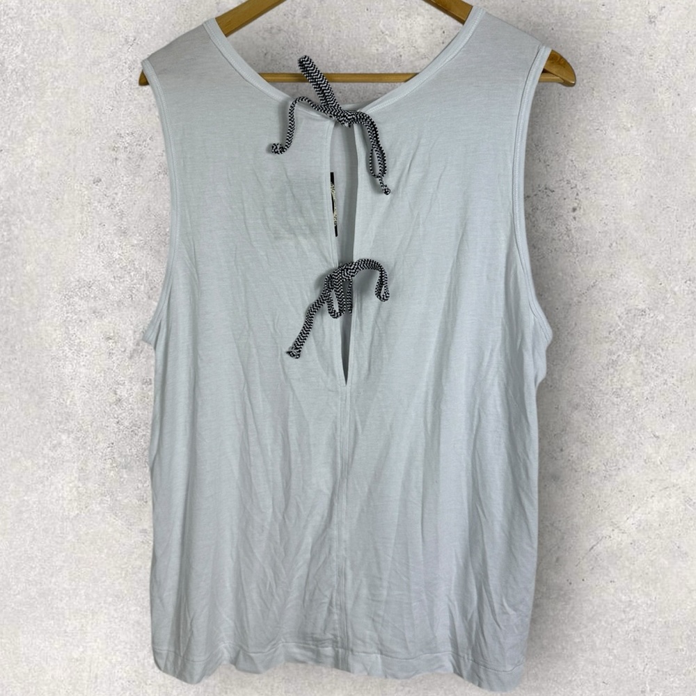 NWT Free People Movement Tri Harder Tie-Back Tank Top White Womens Size Large L - Picture 4 of 13
